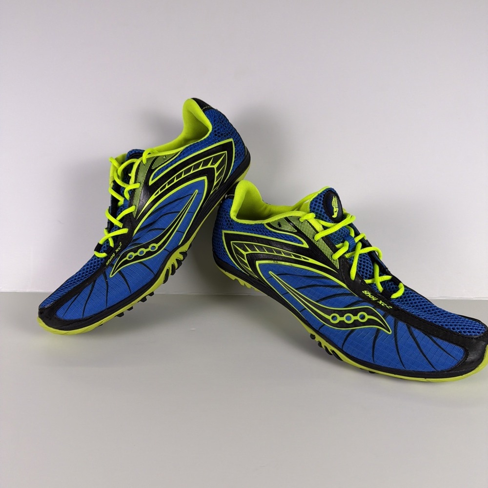 NWOT Saucony Shay XC2 Cross Country Racing Flats Spikes Men's 9.5 Blue 20083-1